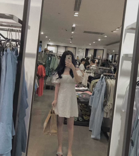 Zara白色印花连衣裙 s码 不退不换  ...