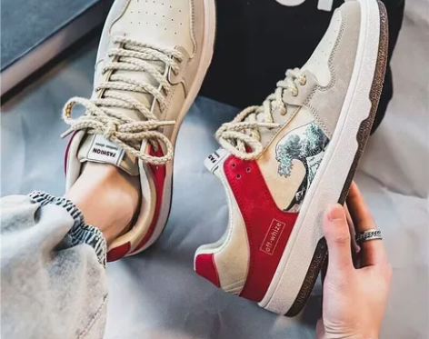 男鞋2022新款秋季港风休闲平底板鞋帆布运...