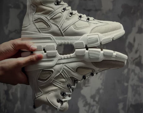 高帮鞋男秋季潮流百搭嘻哈老爹鞋休闲板鞋增高...