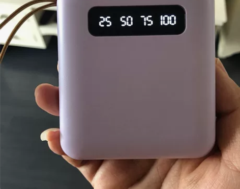 自带线充电宝快充闪充适用华为苹果便携式移动...