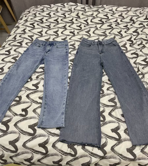 出闲置阔腿裤,牛仔裤腰围一尺九 二尺,九五...
