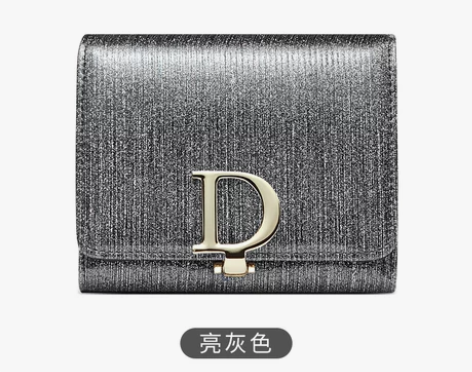 2022新款时尚女士钱包女短款折叠三折钱夹...