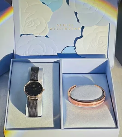 dw丹尼尔惠灵顿手表双色手镯女士手环小号 ...