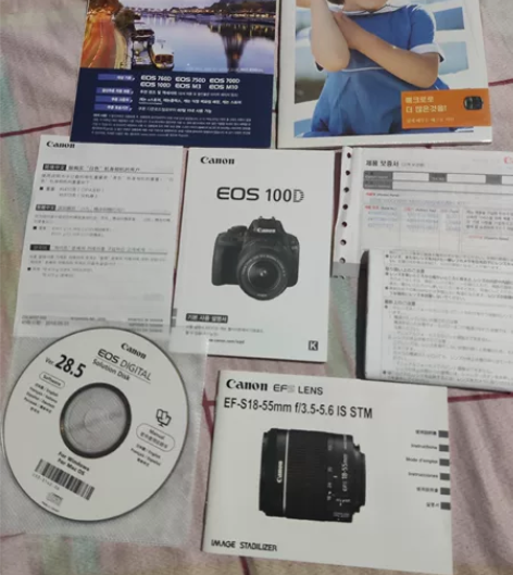 佳能入门单反100d白色套机(含40和18...