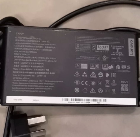 二手拆机联想20V11.5A拯救者Y700...