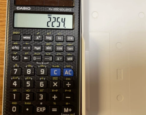 卡西欧casio。fx-260 solar...