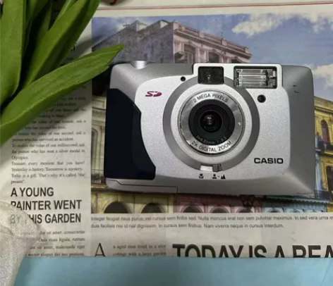 卡西欧qv2100银色复古面包机 200万...