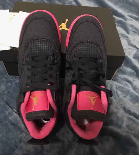 全新正品带小票可验货乔丹4丹宁牛仔玩鞋的懂...