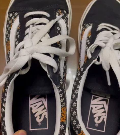 Vans黑色翻毛皮花纹板鞋 北京奥莱购入 ...