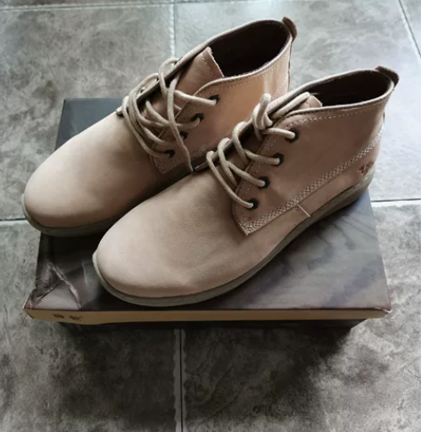 Camel/骆驼男鞋 休闲高帮男鞋 系带牛...