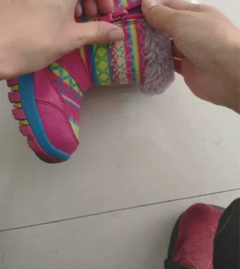 骆驼camkids 儿童棉鞋 28码  1...