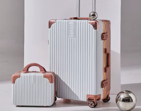 ins风简约行李箱女高颜值便携拉杆密码箱大...