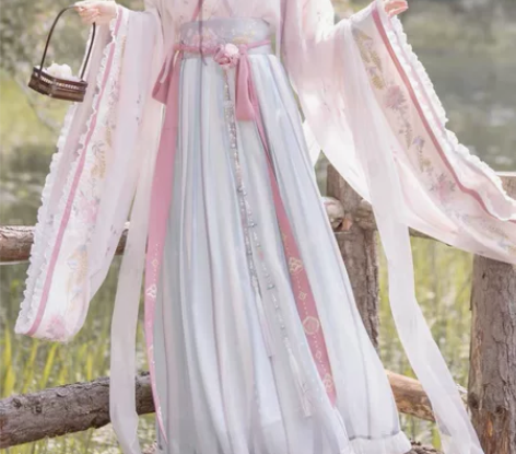 远山乔【花神祈愿】魏晋南北朝大袖襦春夏薄款...