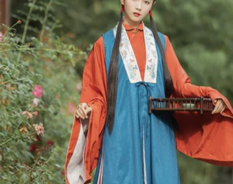 兰若庭 汉服 长比甲 孔雀蓝全新s 感兴趣...