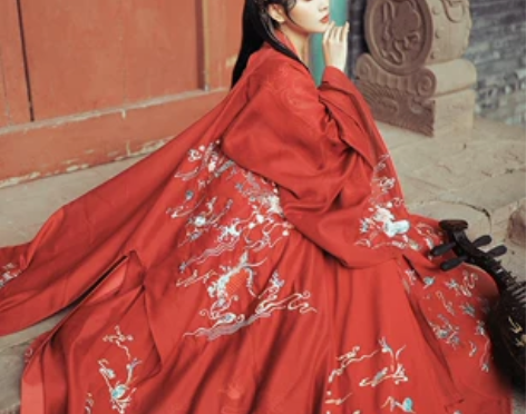 兰若庭 汉服 花嫁 齐腰 齐胸 重工刺绣大...