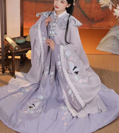 汉服清柜子啦,清梳家的松连枝蓝色s码大全套...