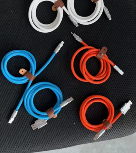 120W锌合金超级快充数据线5芯加粗机客线...