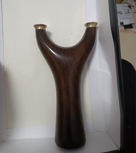 紫檀直板实木弹弓，外弓门70左右撑头1.4...