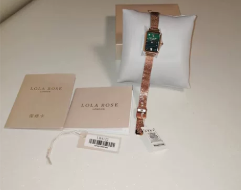 Lola Rose罗拉玫瑰 小绿表手表女轻...