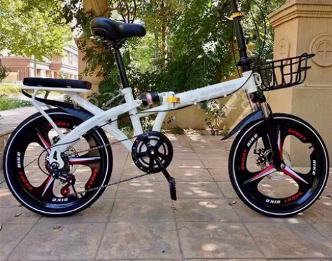 奔驰可折叠自行车女式超轻便携20寸免安装小...