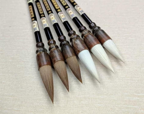 亏本清仓处理蒜头毛笔羊毫狼毫蒜头胖头碗笔斗...