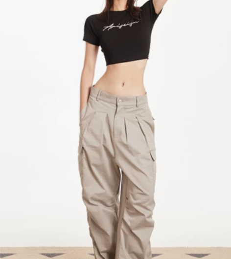 Ariseism 美式复古辣妹工装裤女20...