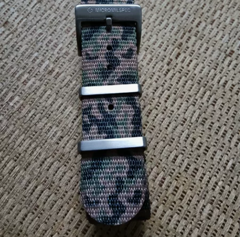 北约NATO尼龙手表带20mm稀有烙铁头纹...