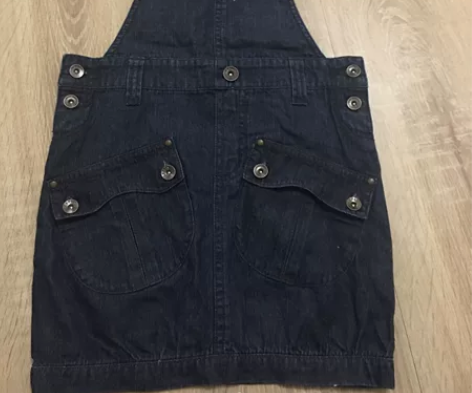 全新品牌工厂样板女童牛仔裙吊带裙学生裙 都...