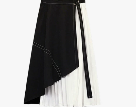 大码女装春夏秋季高腰显瘦a字裙 3XL（建...