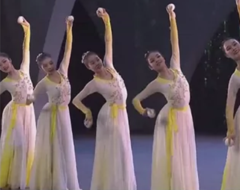 大摆裙 长裙大摆裙群舞素馨花说舞蹈服成人古...