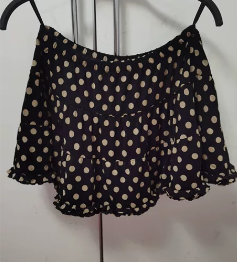 拉夏贝尔波点蛋糕裙伞裙短裙 M码 160/...