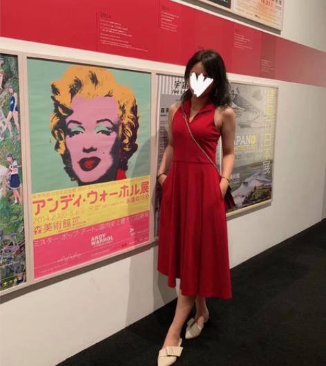 港风红裙 有口袋，很好看很有气场的裙子，回...