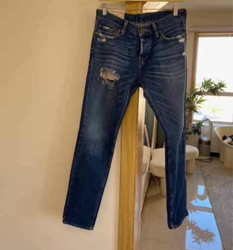 hollister 破洞牛仔裤 30*30...