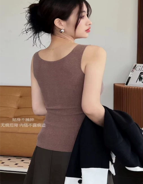 吊带韩版爆款保暖背心无痕加绒秋冬上衣打底衫...