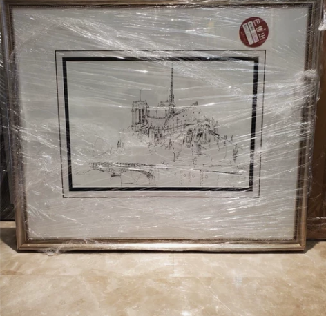 美克美家伊森艾伦巴黎圣母院装饰画挂画 美国...