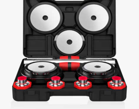 纯钢哑铃 男士 健身器材 家用电镀亚铃20...