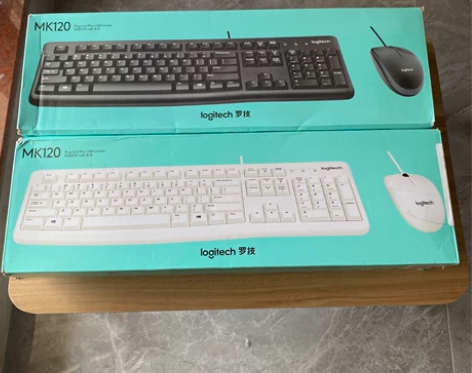 罗技键鼠套装MK120有线键鼠套装办公键鼠...