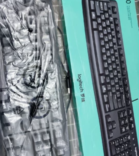 罗技K120 有线键盘 办公键盘 电脑键盘...