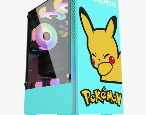 电脑机箱 电脑电源玩嘉铠甲皮卡丘台式DIY...