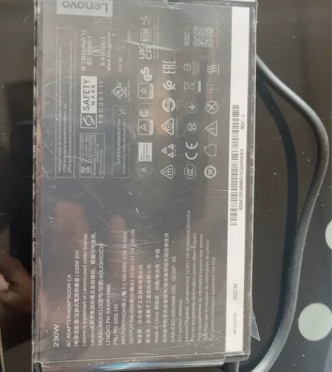 联想拯救者笔记本Y7000P充电器230w...