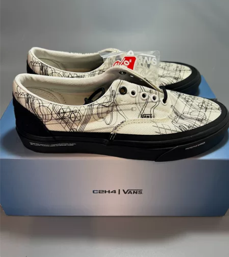 Vans x c2h4 era联名白色涂鸦...
