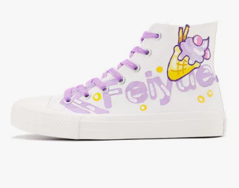 飞跃手绘鞋全新 没穿过不退不换诚信交易全新...