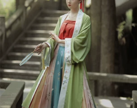 ?兰若庭 汉服 宋制 百迭  渐变 间色 ...