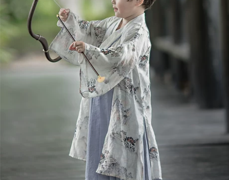 桐花坞原创汉服男童中国风古装儿童交领飞鱼服...