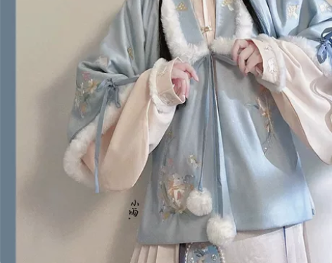 仙楚姬家原创汉服明制蘑菇兔，加绒短袄+加厚...