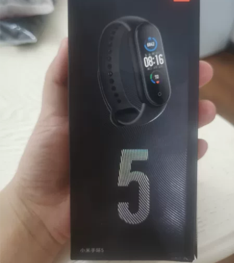 小米手环5运动手环心率监测多功能智能手表蓝...