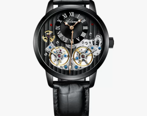 双飞轮男士手表全自动机芯 自配陶瓷表带，闲...