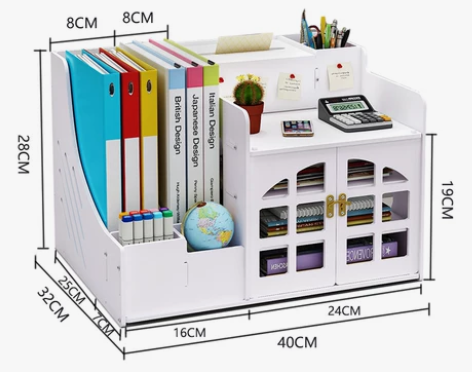 文件架办公桌面文件夹收纳架收纳盒多层a4文...