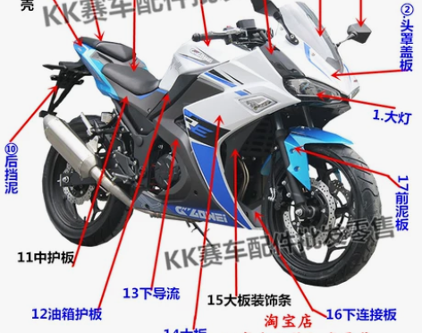 国威GW200-B幻速摩托车跑车外壳宝雕B...