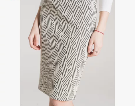 ?C＆A女式几何针织铅笔裙 2016早春新...